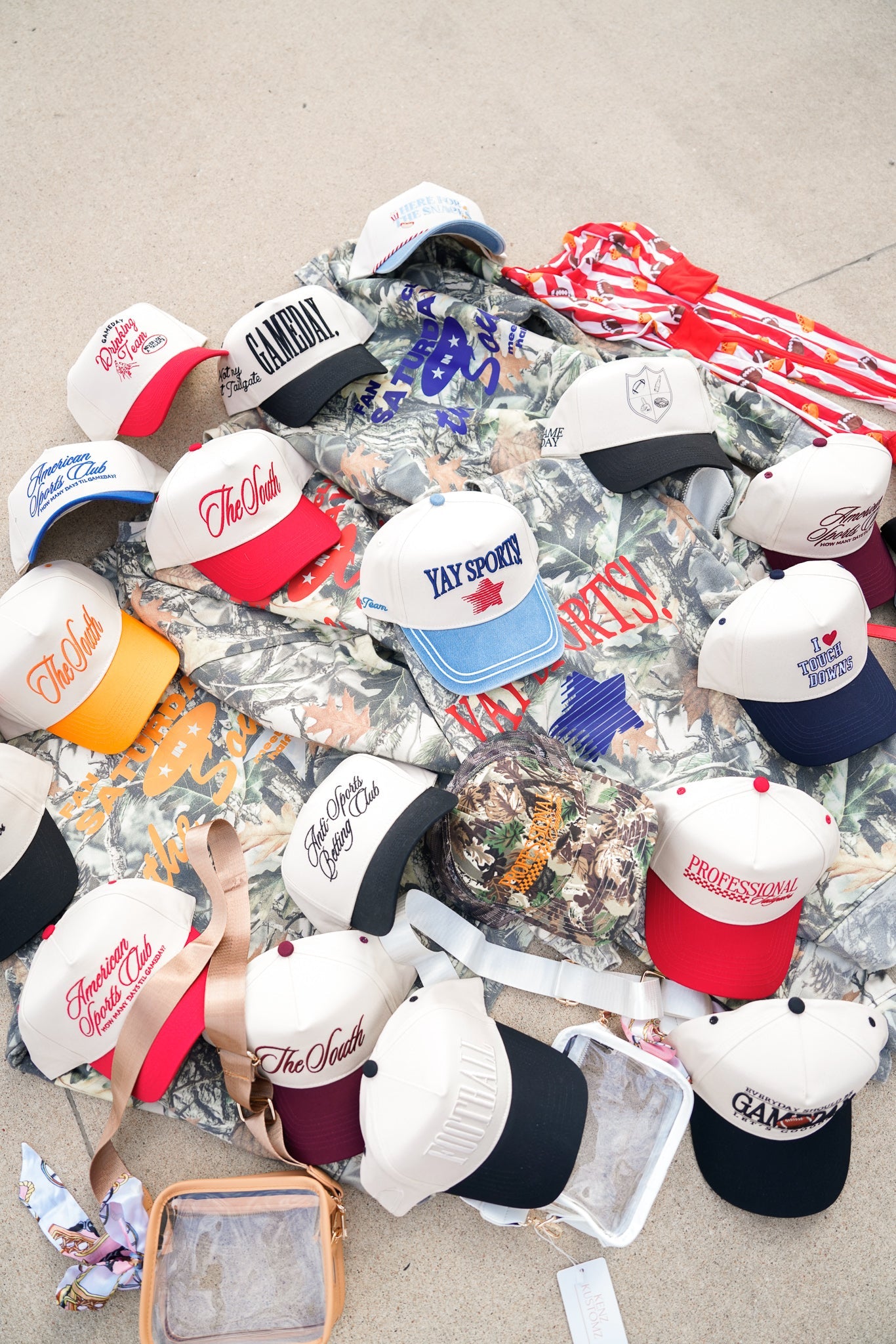 Here for the Snacks - Denim Vintage Trucker Hat