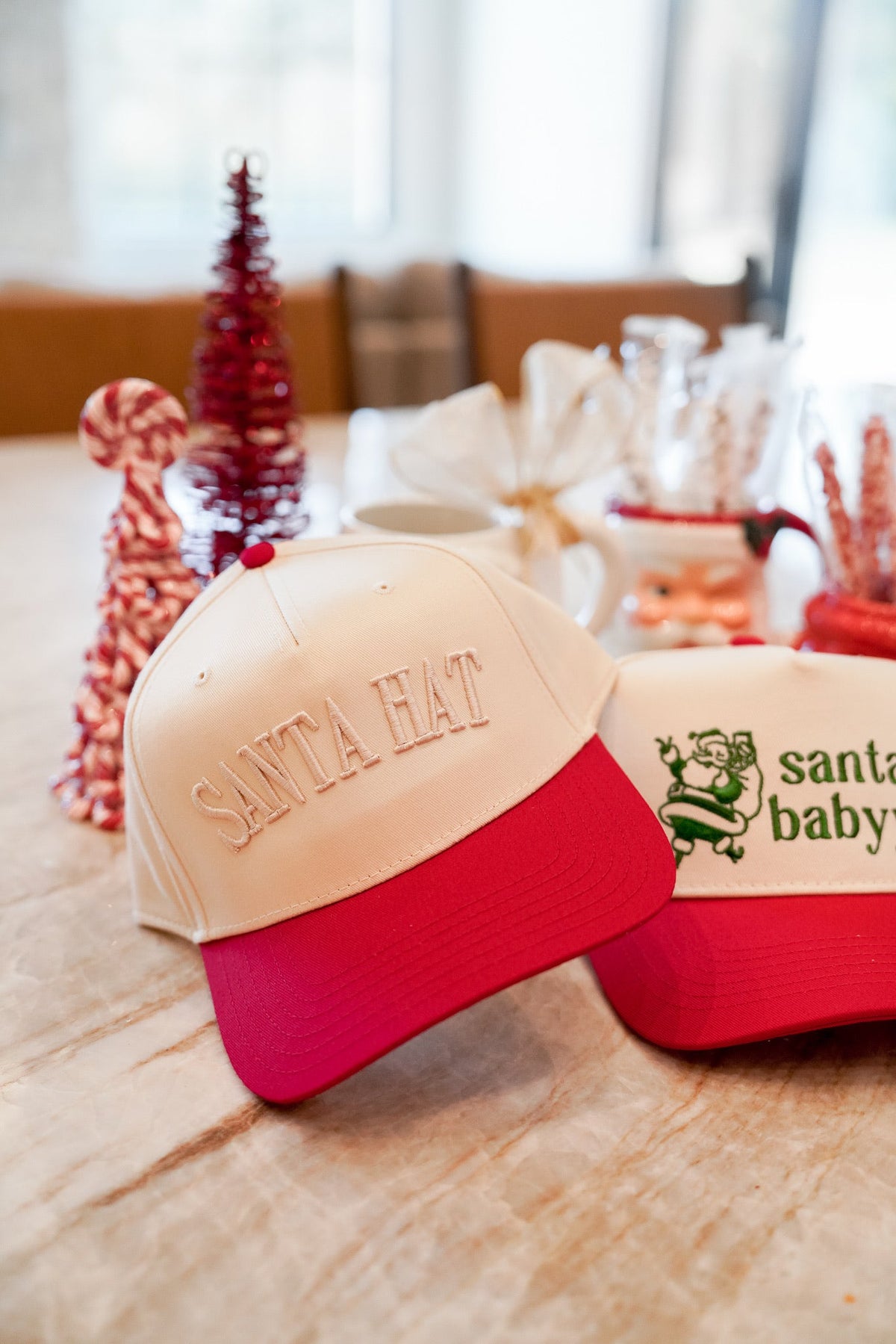 Santa Hat - Red Vintage Trucker Hat