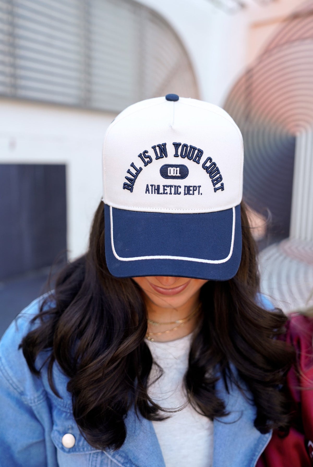 Ball is in your Court - Navy Vintage Trucker Hat
