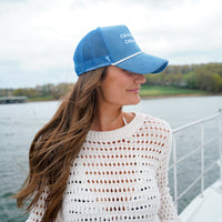 Coastal Cowgirl - Blue Corduroy Trucker Hat