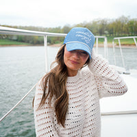 Coastal Cowgirl - Blue Corduroy Trucker Hat