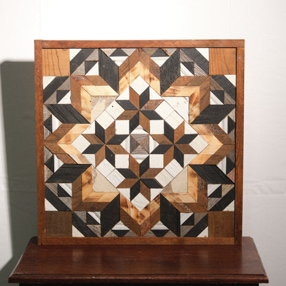Amish Handmade Barn Quilt - Square (20.75 in x 20.75 in x 1 in)