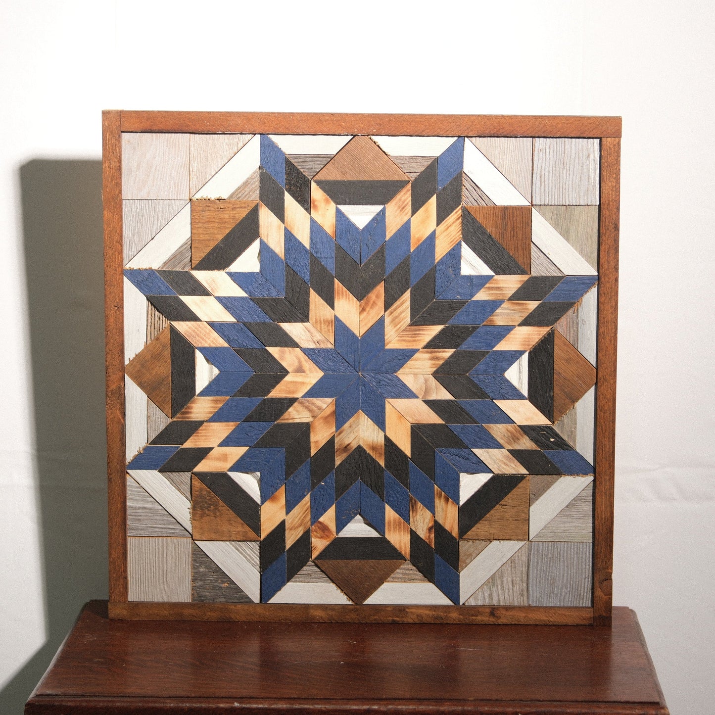 Amish Handmade Barn Quilt - Square (20.75 in x 20.75 in x 1 in)