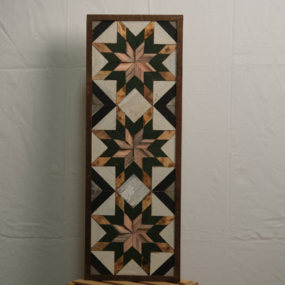 Amish Handmade Barn Quilt - Banner (10.5 in x 30 in)