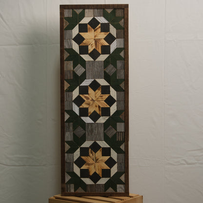 Amish Handmade Barn Quilt - Banner (10.5 in x 30 in)