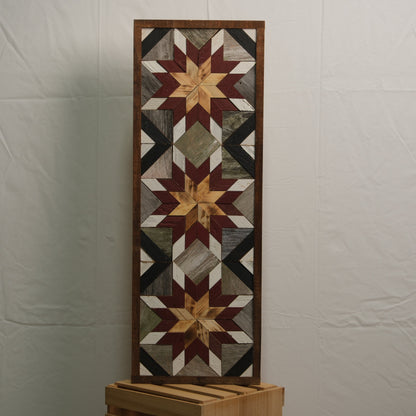Amish Handmade Barn Quilt - Banner (10.5 in x 30 in)