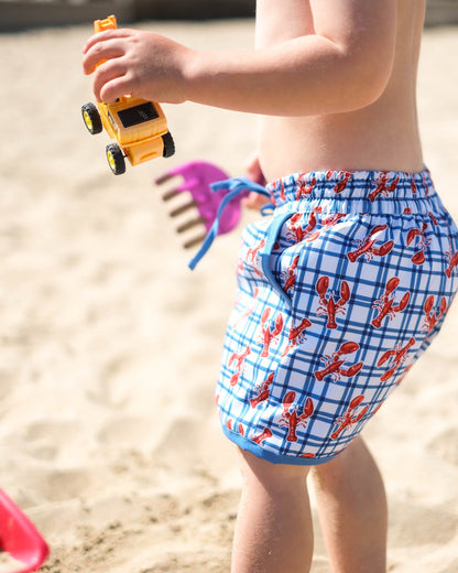 Red as a Lobster Swim Trunks- FINAL SALE
