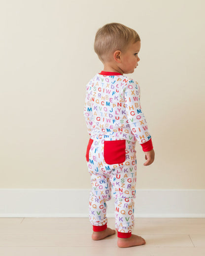 ABC Knit Pajama Set