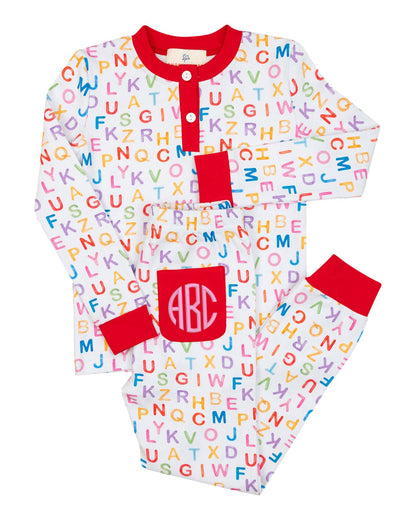 ABC Knit Pajama Set