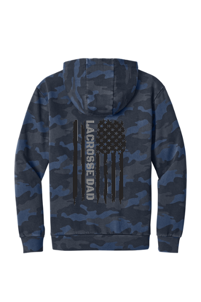Lacrosse Flag Camo Hoodie - SUDT2200CLAXFLAG