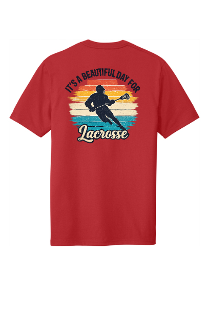 Lacrosse "It's A Beautiful Day" Adult T-Shirt - SUDT8000BEAUT