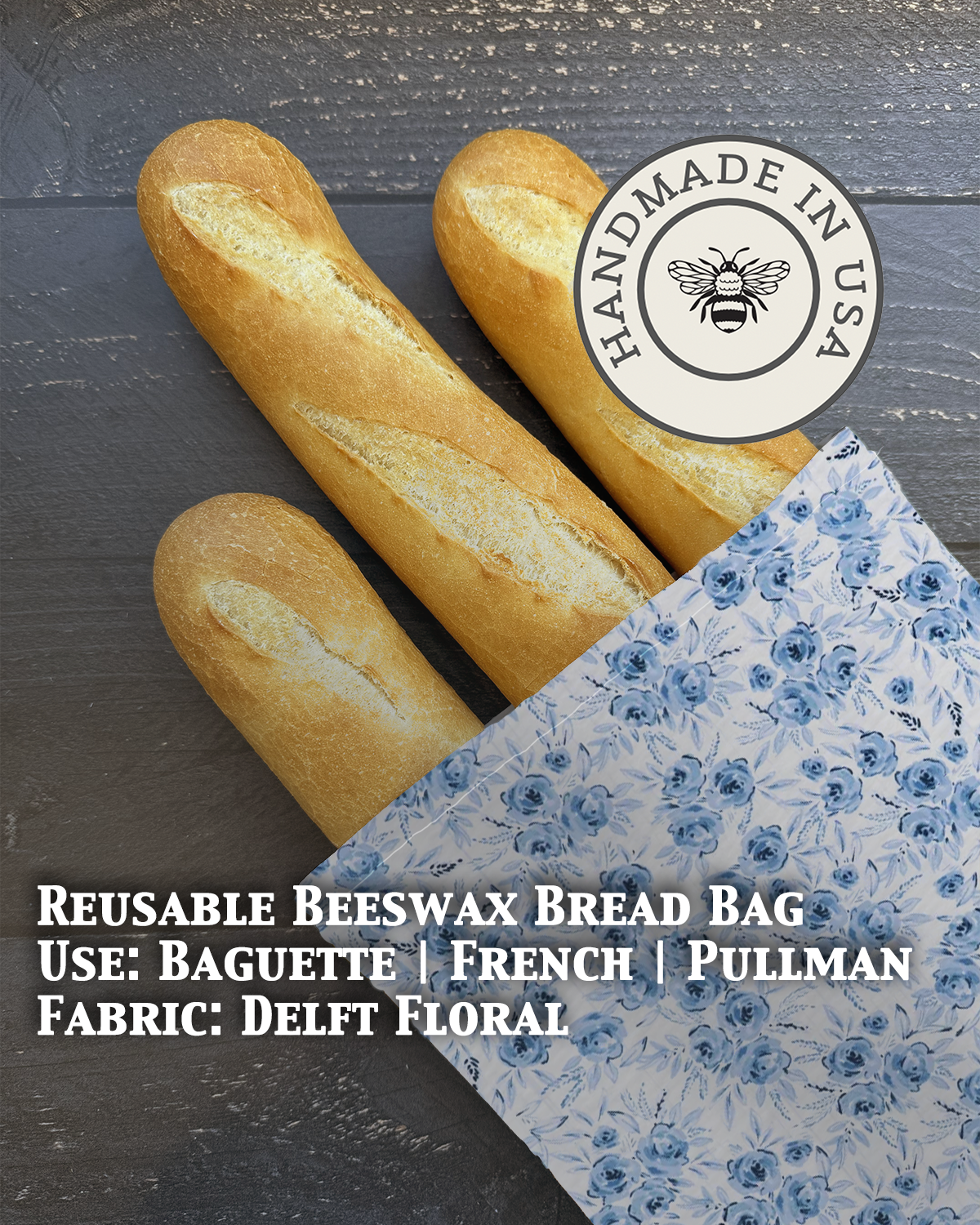 Baguette | Beeswaxed Bag