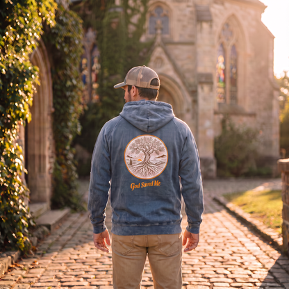 Olive Tree Hoodie: 100% ring-spun cotton