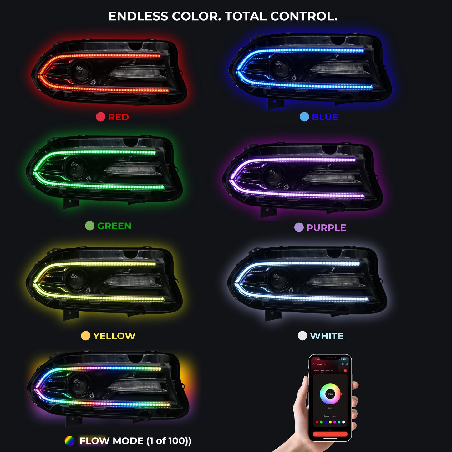 Dodge Charger Flow Series DRL Boards (2015-2023)