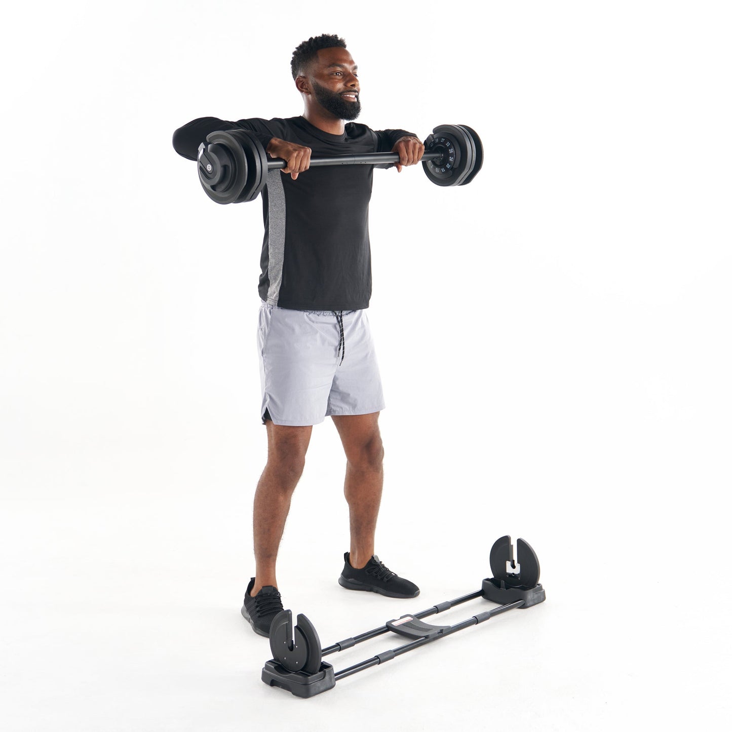 Echelon Strength Adjustable Dumbbells with Stand
