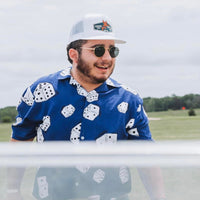 Duck Patch White Flat Bill