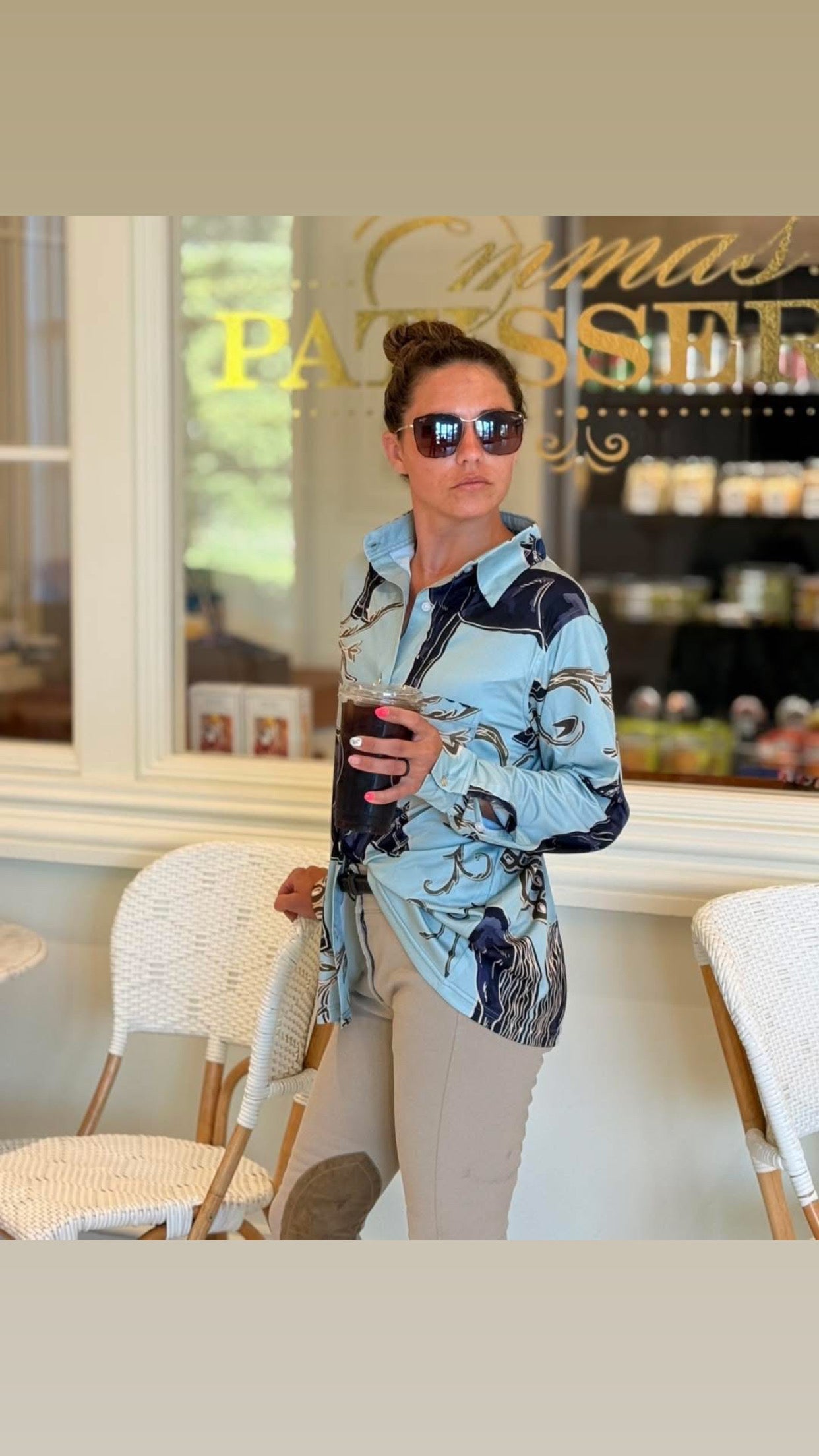 Grandé Horse Loose Fitting Sun Shirt
