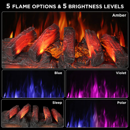 (Open Box) Eternal Flame EF30-PB Electric Fireplace Logs