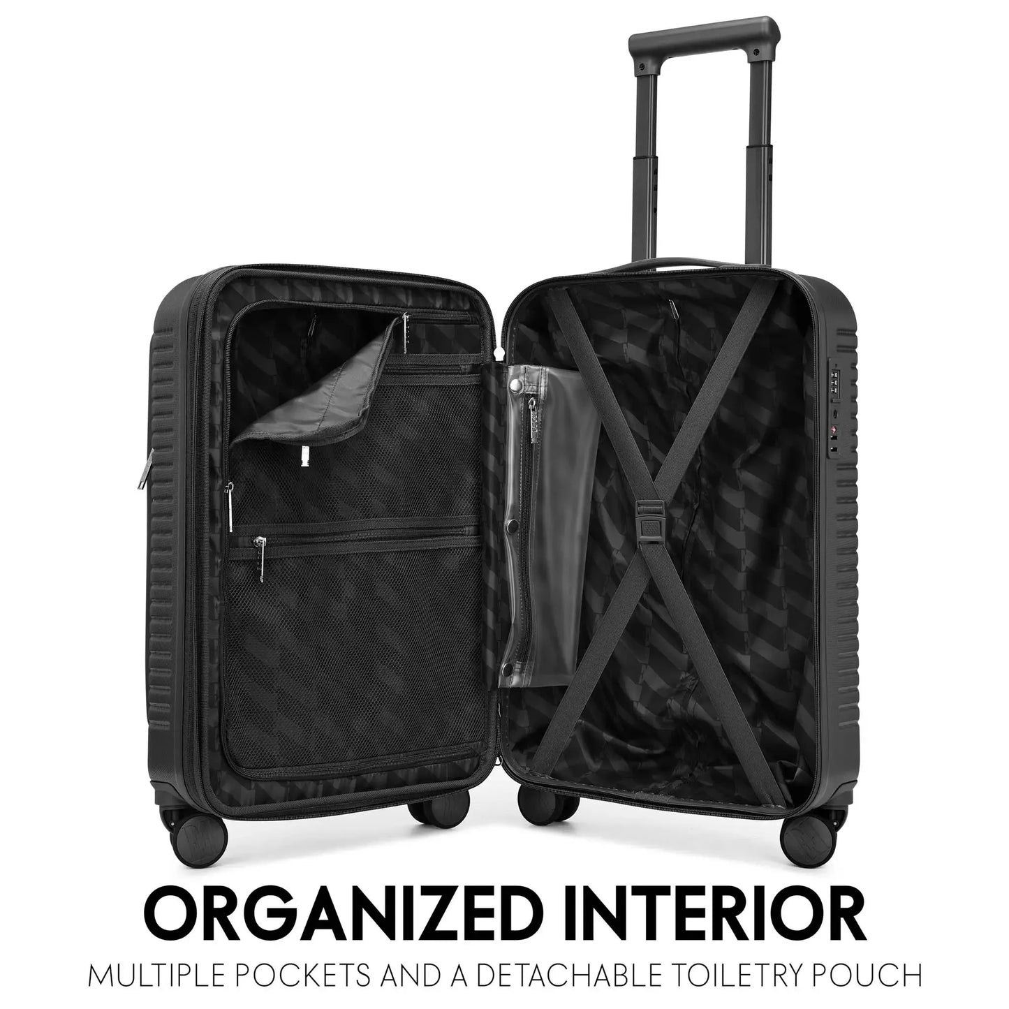 Voyage Escape Expandable 3 Piece Luggage Set