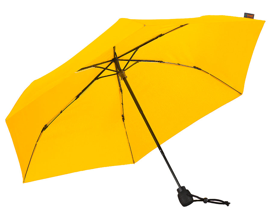 Light Trek ULTRA Hiking Umbrella – Ultralight 6.7oz, Carbon Frame, Compact, Windproof to Force 11, UV Protection, Quick-Dry Rain & Sun Canopy