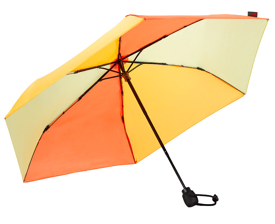 Light Trek ULTRA Hiking Umbrella – Ultralight 6.7oz, Carbon Frame, Compact, Windproof to Force 11, UV Protection, Quick-Dry Rain & Sun Canopy