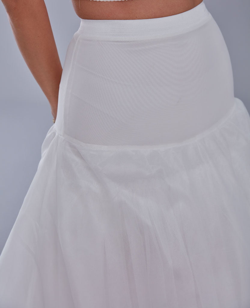 A-line Wedding Dress Underskirt, White Petticoat Skirt
