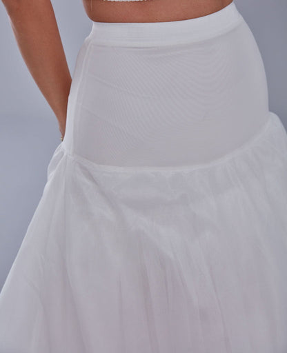 A-line Wedding Dress Underskirt, White Petticoat Skirt