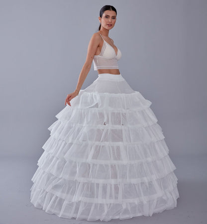Wedding Dress with Underskirt-Quinceanera Dress Petticoat-Bridal Ball Gown Crinoline