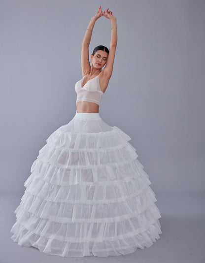 Wedding Dress with Underskirt-Quinceanera Dress Petticoat-Bridal Ball Gown Crinoline