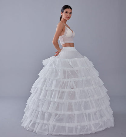 Wedding Dress with Underskirt-Quinceanera Dress Petticoat-Bridal Ball Gown Crinoline