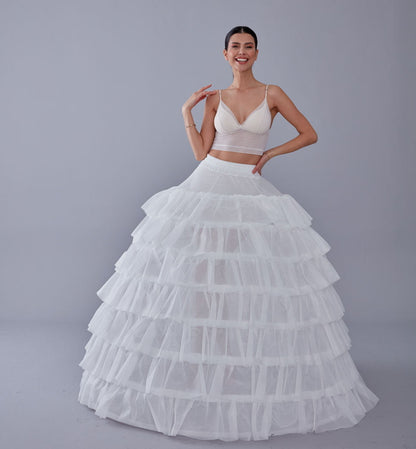 Wedding Dress with Underskirt-Quinceanera Dress Petticoat-Bridal Ball Gown Crinoline