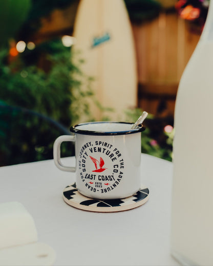 Gray Enamel Mug