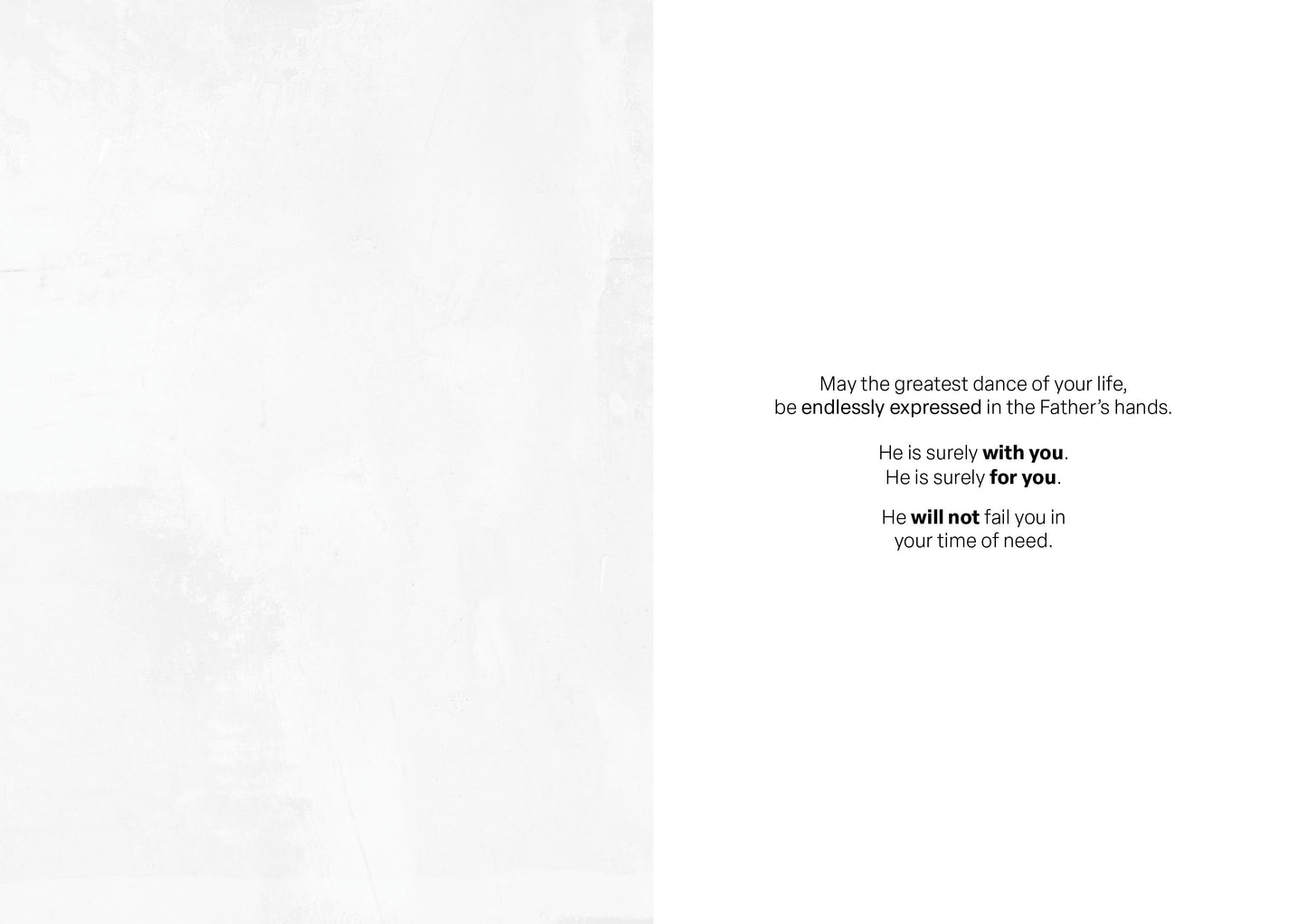 Endless Dance in the Father's Hands - Brunette Version Greeting Card
