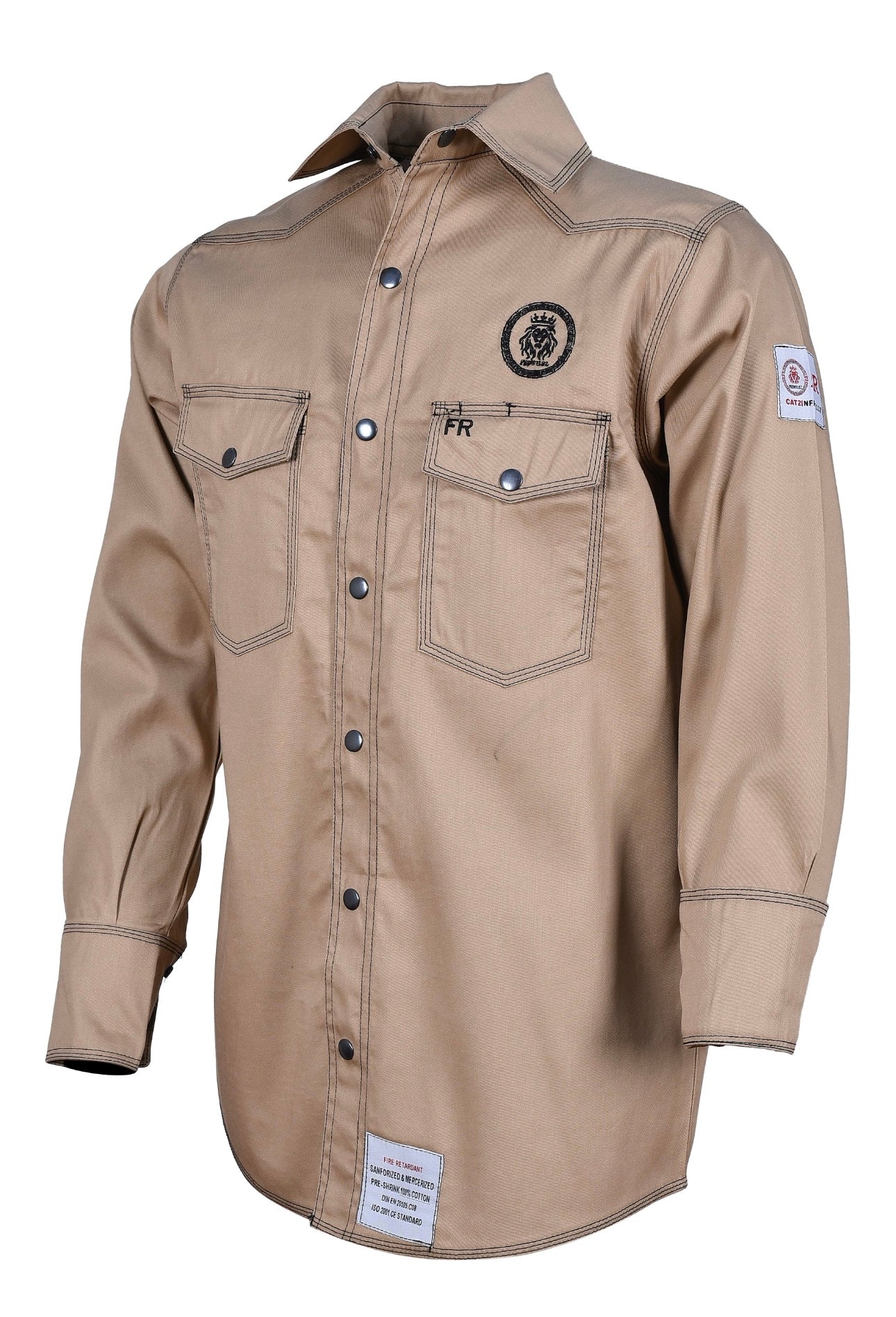 khaki welding FR Shirt