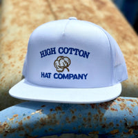 Cotton Top Flat Bill White