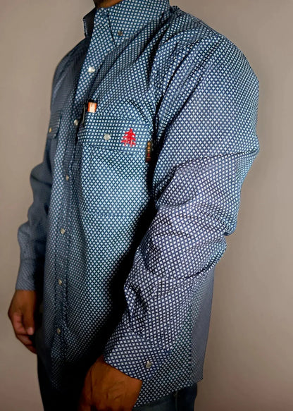 FR Pearl Snap Work Shirt - Honor Navy