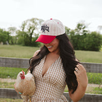 Made in America - Red Stripe Vintage Trucker Hat