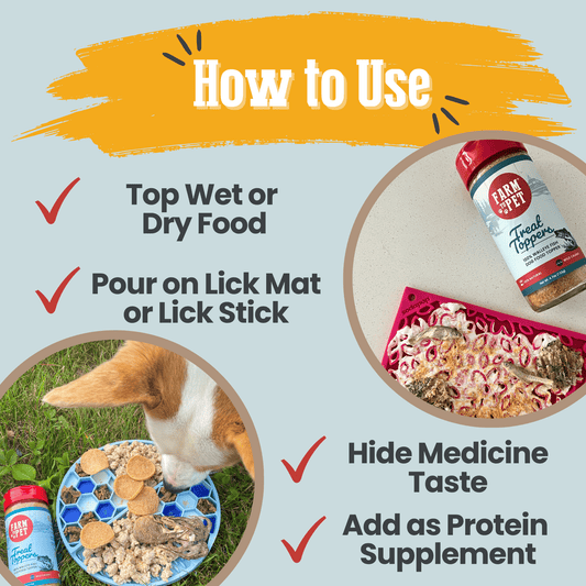 Treat Topper Fish Dog Food Topper | Low-Fat Meal Topper for Pets