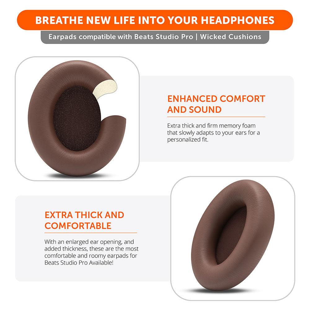 Beats Studio Pro Earpads by Wicked Cushions
