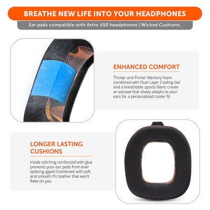 Astro A50 Gen 4, Gen 5 and A50X Earpads - WC FreeZe Cooling Gel