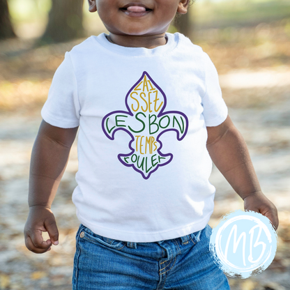 Fluer de Lis Toddler, Youth or Adult Tee