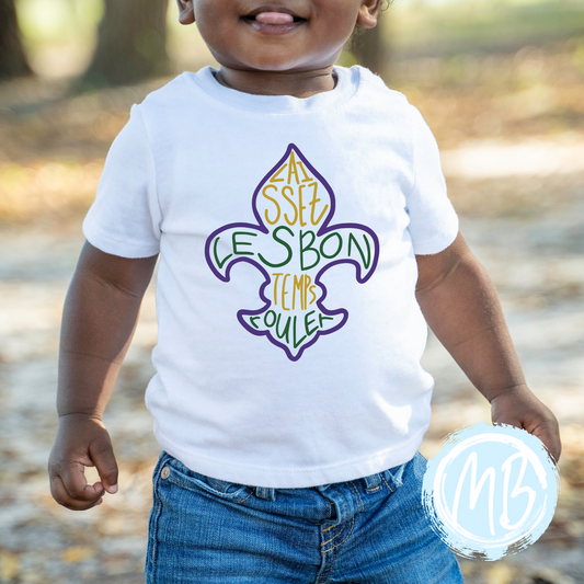 Fluer de Lis Toddler, Youth or Adult Tee