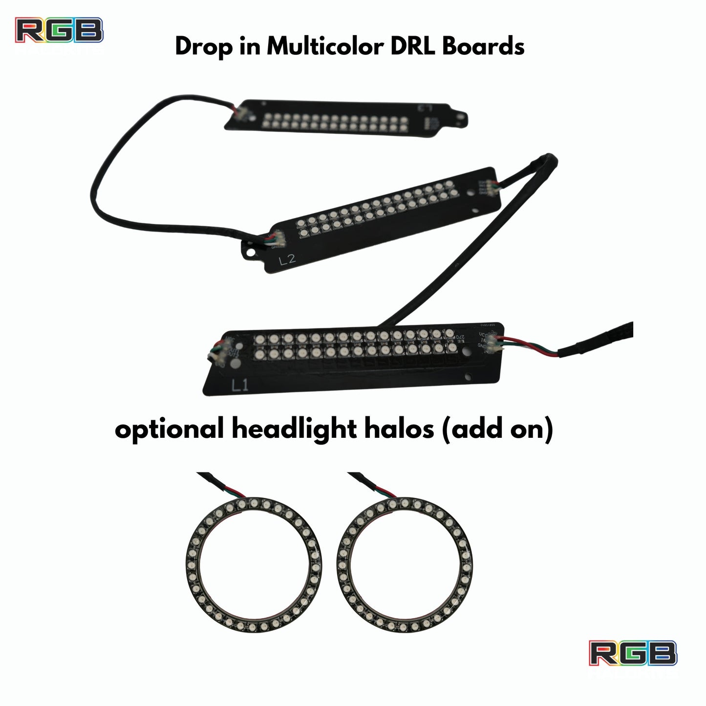 Ford Mustang Multicolor Flow Series DRL Boards (2015-2017)