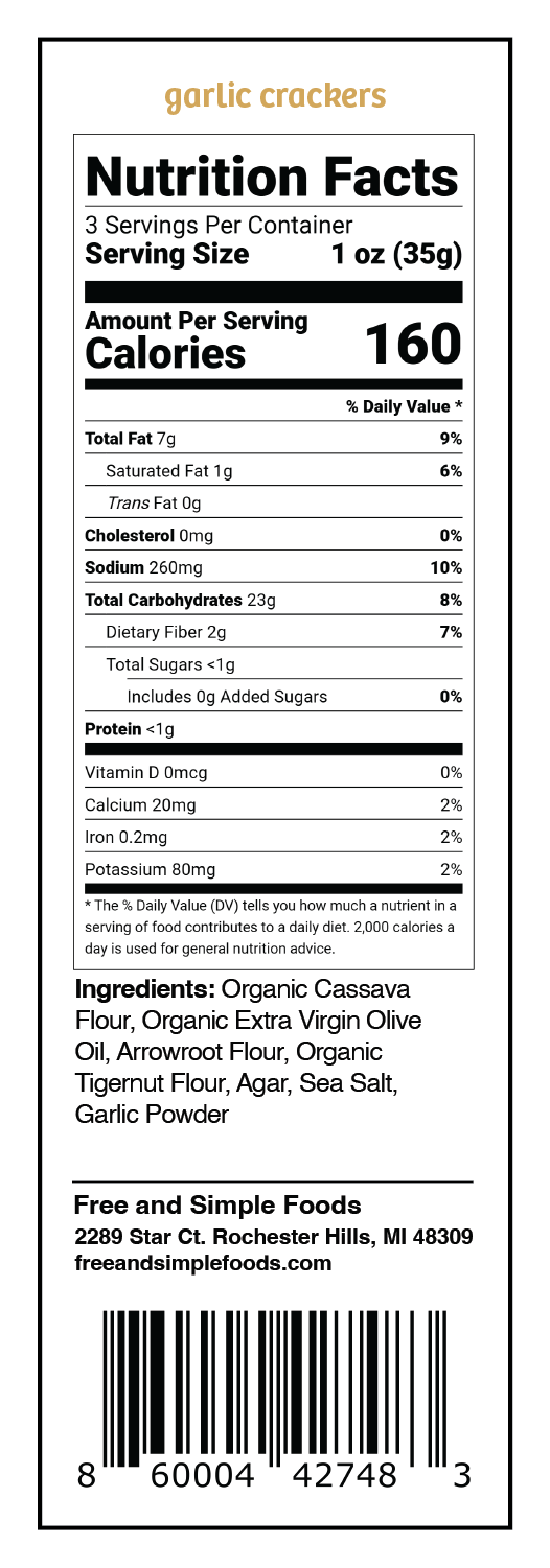 Garlic Crackers