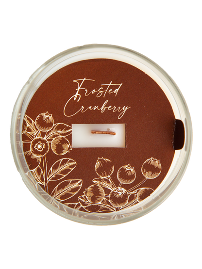 Frosted Cranberry 7.5 oz Wooden Wick Candle