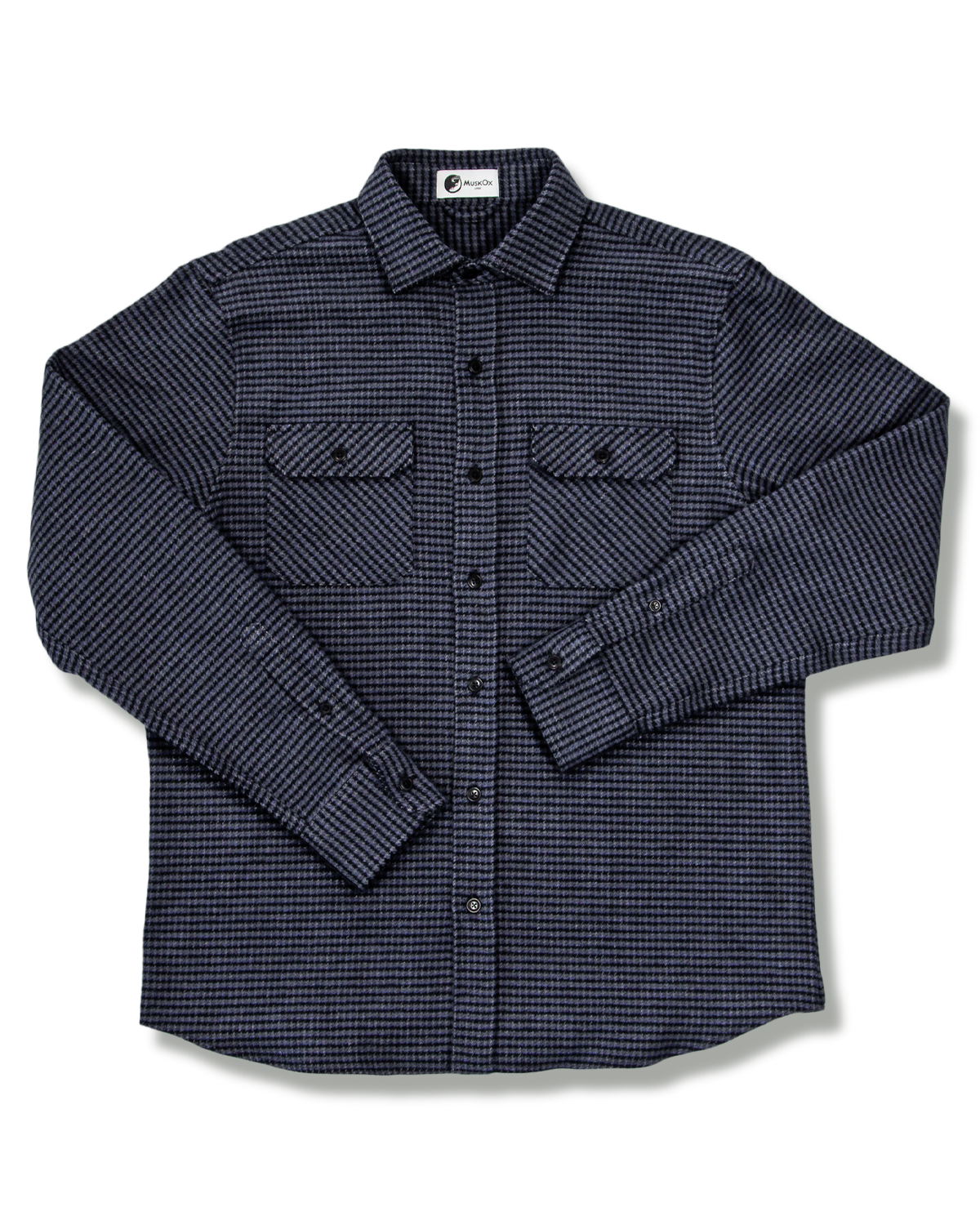 Grand Flannel, Dark Blue Mini Check