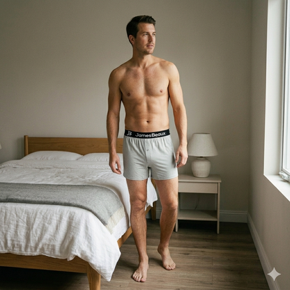 Men's Bamboo Anti-Chafing & Breathable Boxer Shorts (3-Pack) | Heather Gray