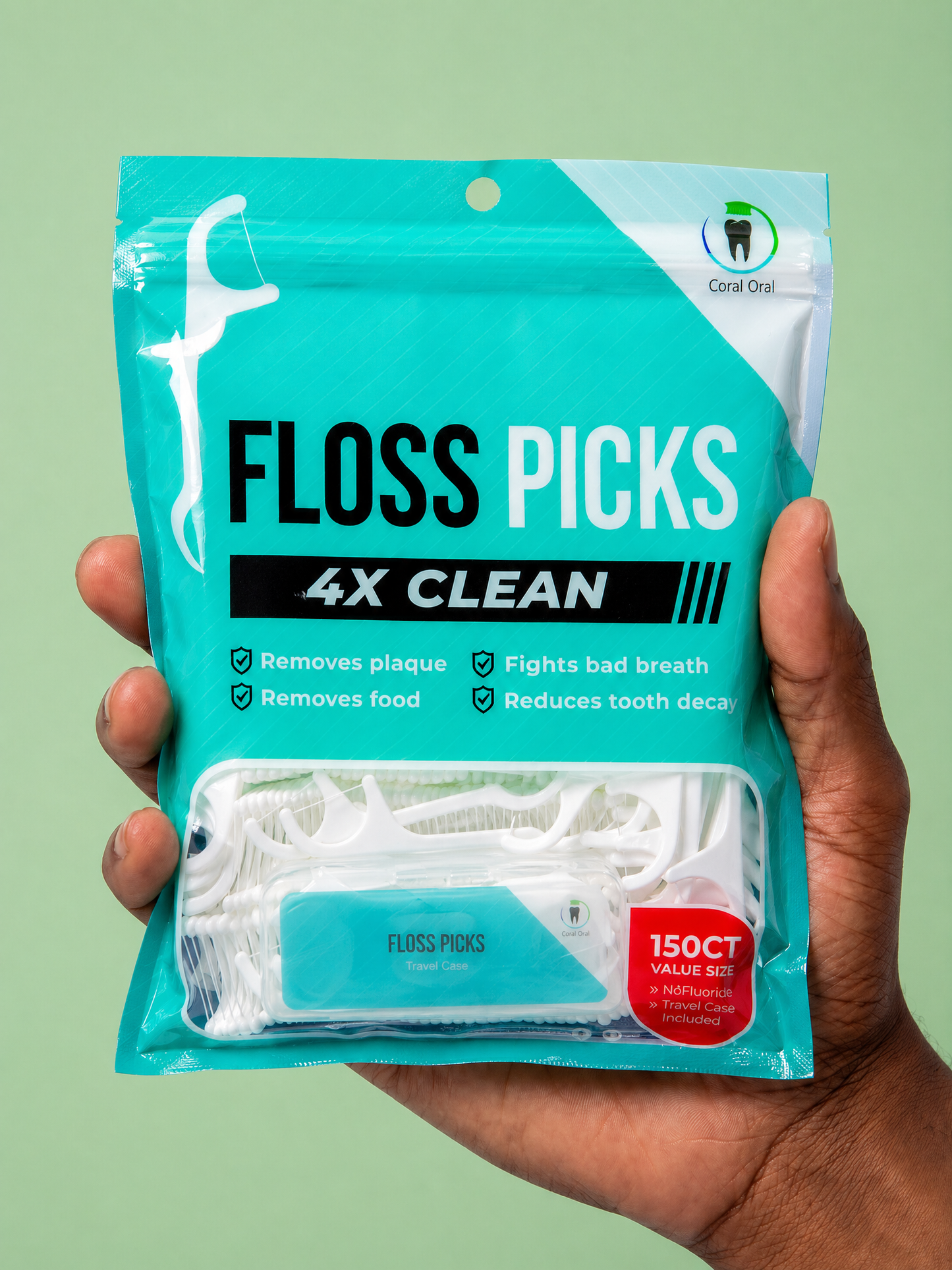 Floss Picks - 150 Count with Travel Case