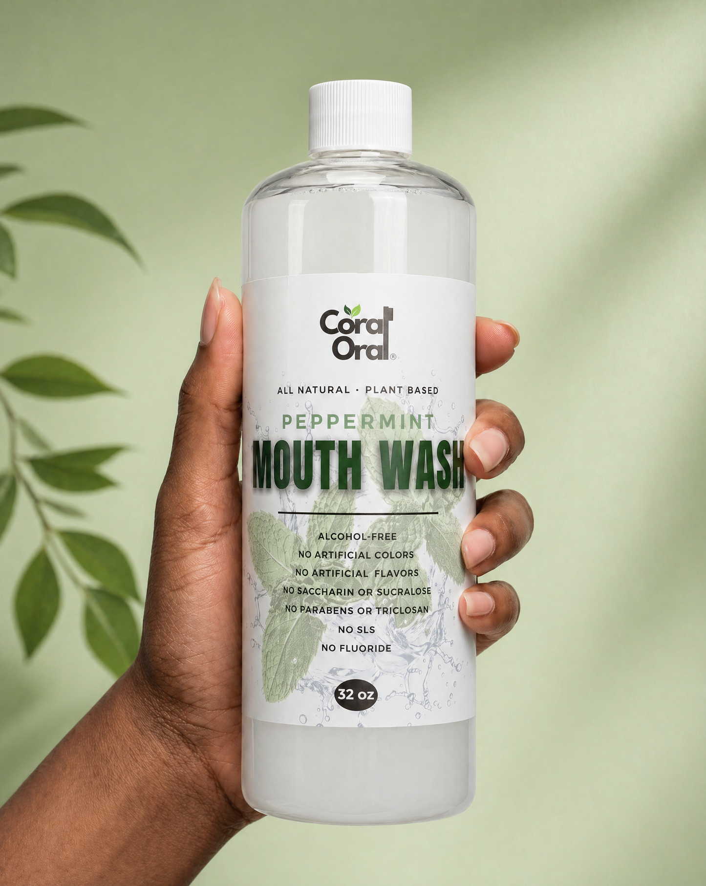 Peppermint Mouth Wash (Family Size) 32oz