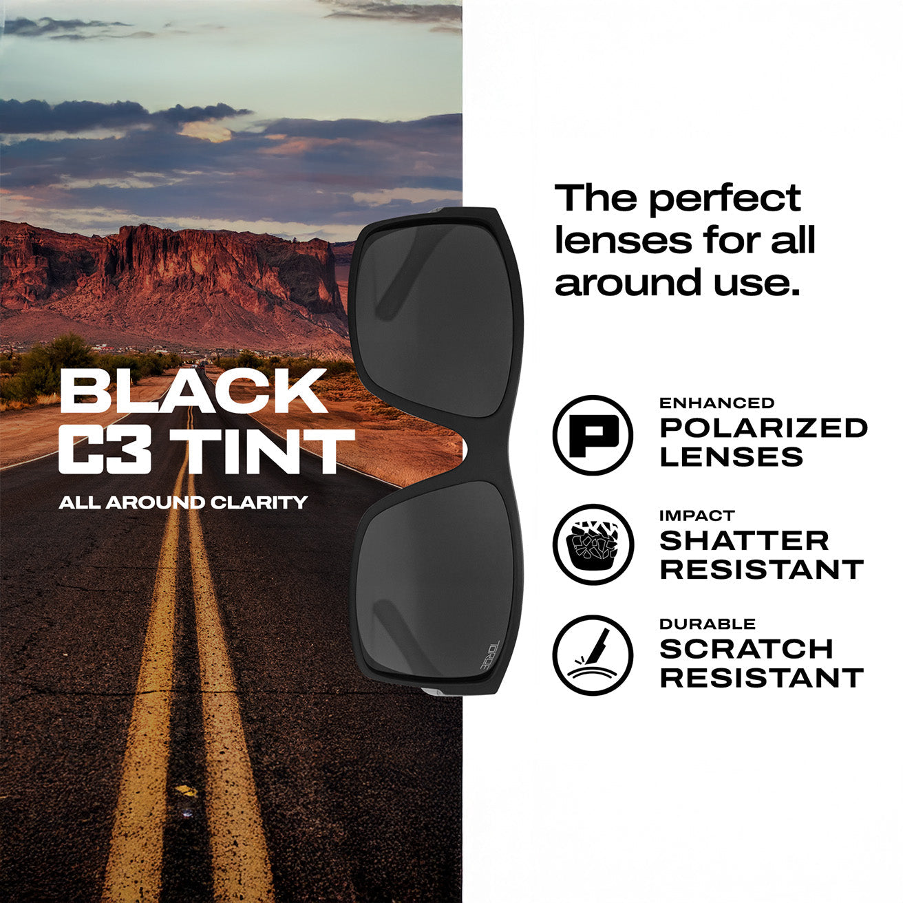 MOJAVE C3 Black Polarized